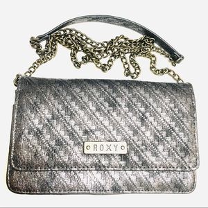 Roxy silver crossbody bag